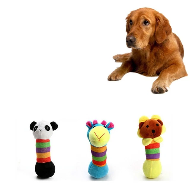 Spielzeug Hund quietschende Plüschpuppe Kauspielzeug für Welpen Zahnen