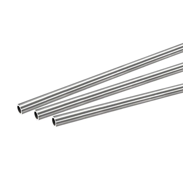 Rond Tube 7mm Dia Externe 1mm Épaisseur 250mm Longueur 3 Pcs