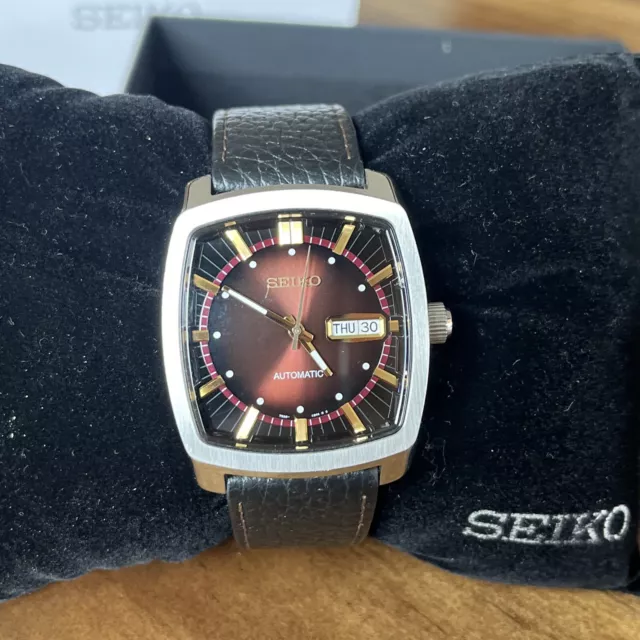 SEIKO Automatic RECRAFT Brown Dial Brown Leather Men's Watch - SNKP25 MSRP: $275