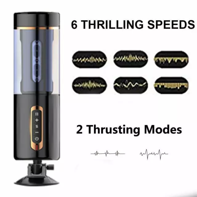 4D Handsfree-Automatic-Male-sex-Masturbatrs-Telescopic-Stroker-Sucking-Men-Toy