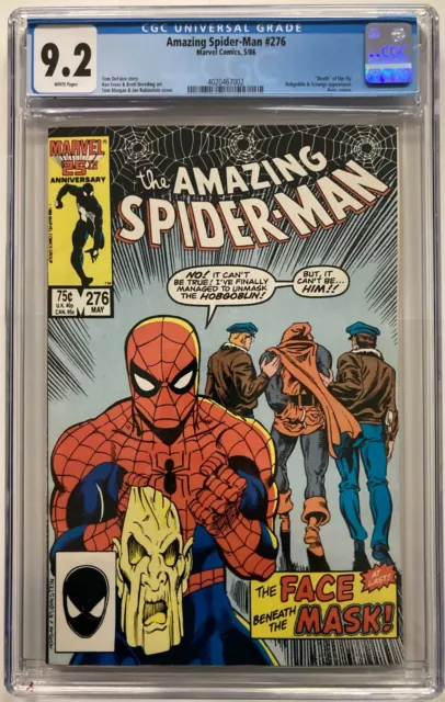 Amazing Spider-Man #276 CGC 9.2 Hobgoblin Unmasked NEW SLAB!