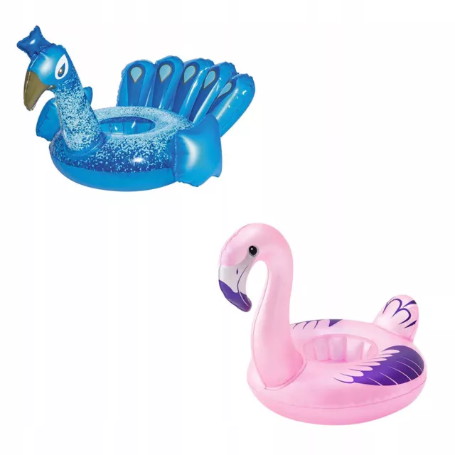 Aufblasbarer Getränkehalter Flamingo Rosa Pool-Spielzeug Becherhalter Pool Party