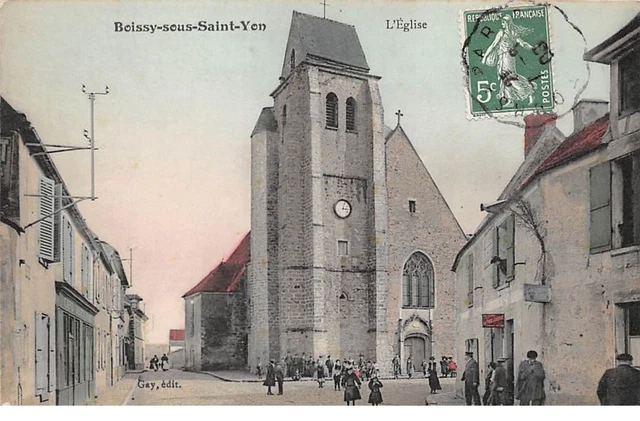 91 .n° 110536 . boissy sous saint yon . l eglise .