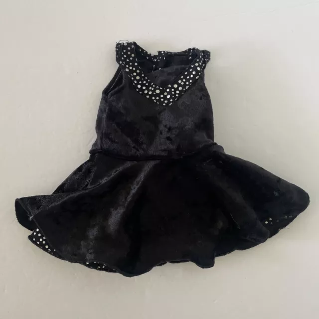 American Girl Doll Midnight Skate Outfit Black Dress
