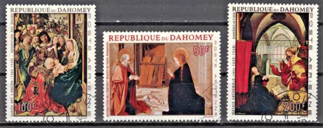 DAHOMEY:1967 SC#C64-C66 Used Christmas 1967   AL1157