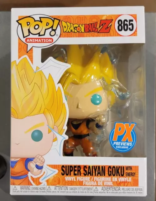 Funko Pop! Animation #865 Dragon Ball Z Super Saiyan Goku W/ Energy PX Previews