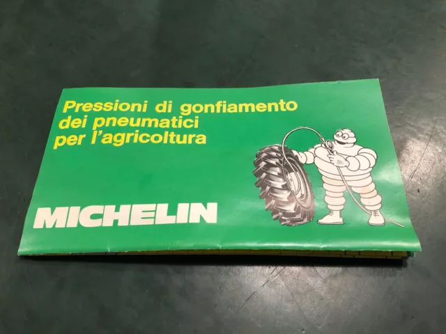 Pubblicitario Vintage-Michelin-Pressioni Di Gonfiamento Pneumatici Agricoli