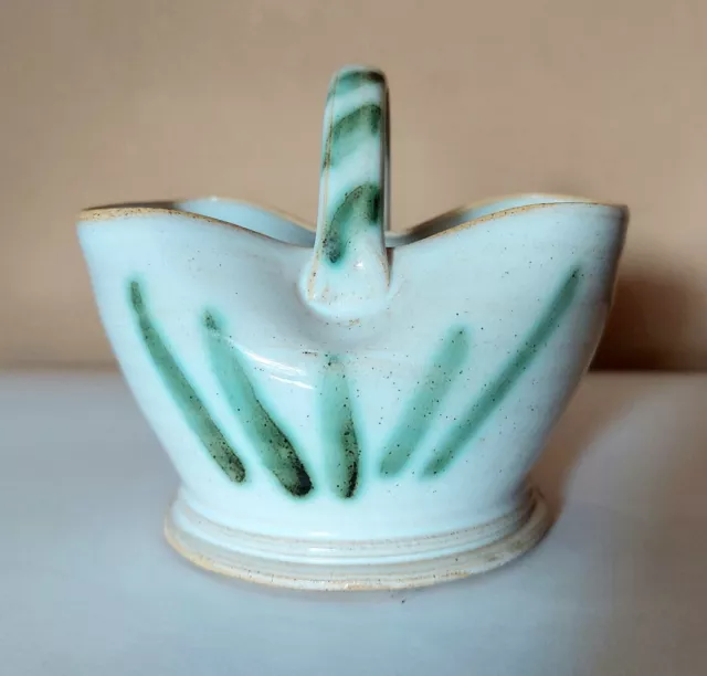 Efail Isaf Pottery Welsh Cymru Studio Ceramics Flower Posy Basket Vase