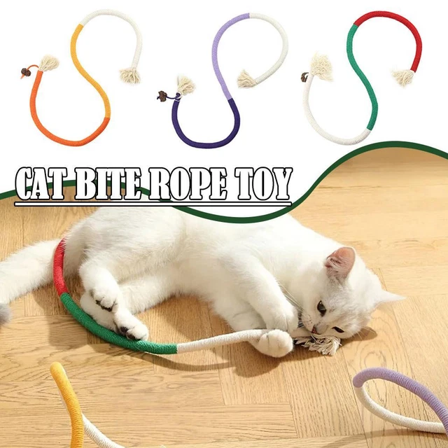 CAT TOY BITE Rope SelfHi Relieving Stuffy Catnip Cat Supplies uk new £