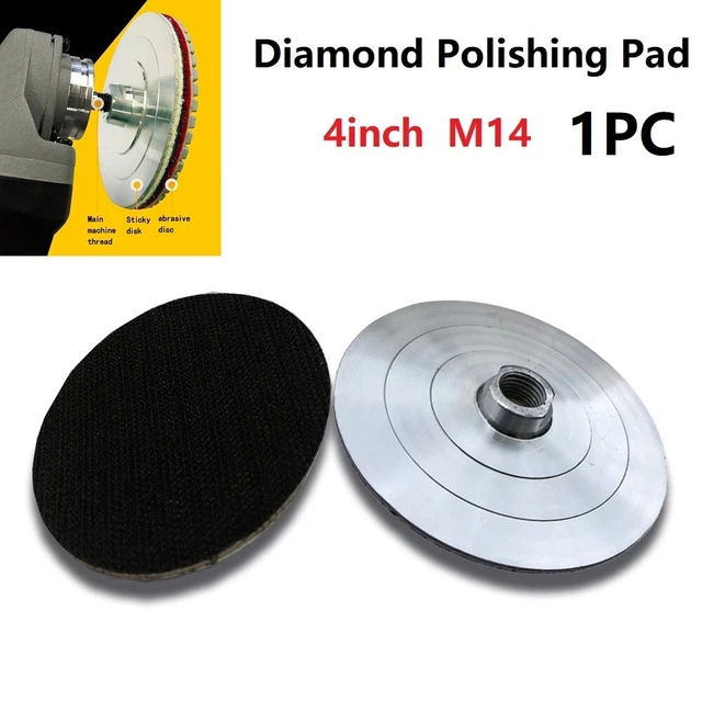 1pz 100 mm cuscinetto supporto alluminio per cuscinetti lucidanti diamanti con filo M14