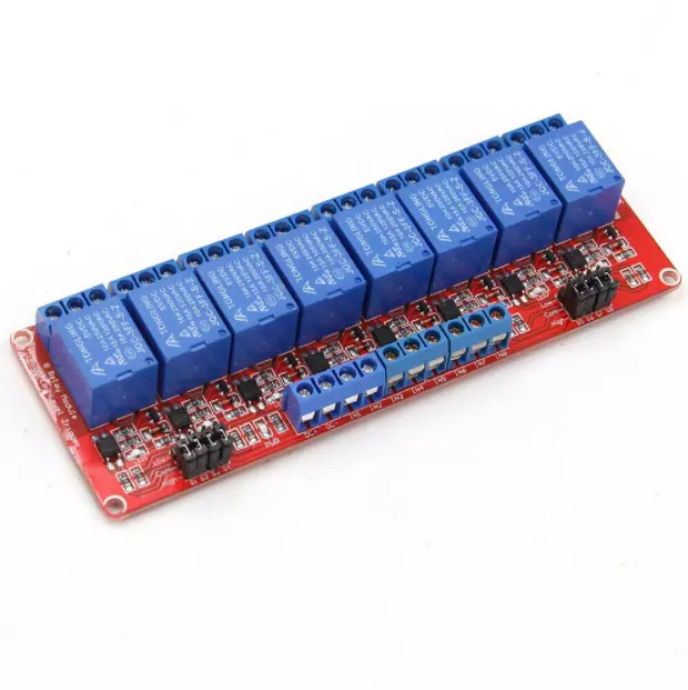 5V or 12V 1-2-4-8 Channel Relay High Low Level Optocoupler Module for Arduino PI 3