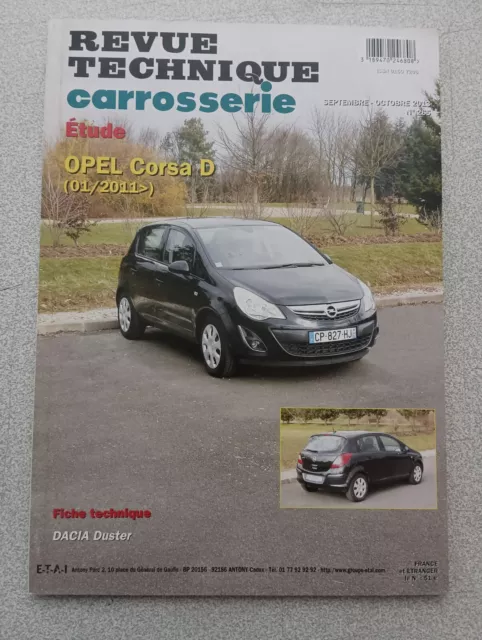 Rta Revue Technique Automobile Étude Pratique Carrosserie Opel Corsa D 2011