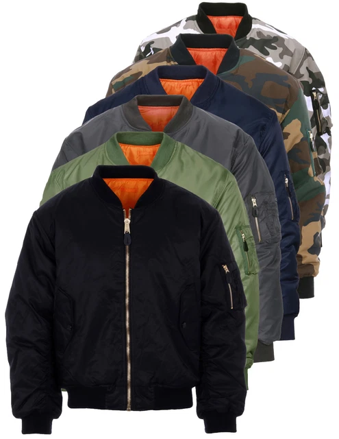 Bomber MA-1 Militare Originale Fostex Garments Flight Jacket colori vari