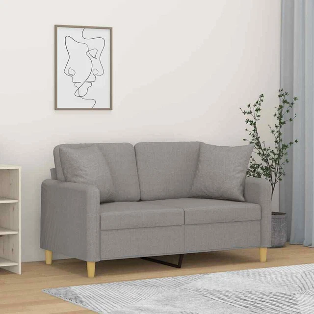 Sectional Sofa Couch with Pillows and Cushions for Living Room Fabric vidaXL