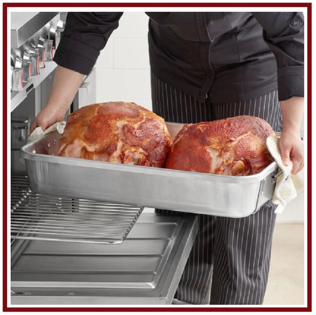 28 Qt. Aluminum Roasting Pan with Handles - 24" x 18" x 4 1/2"*