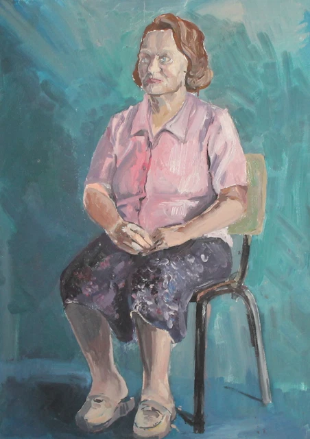 Petit Portrait Aquarelle Original – Demoiselle D'Athènes – Tableau XIXème Siècle
