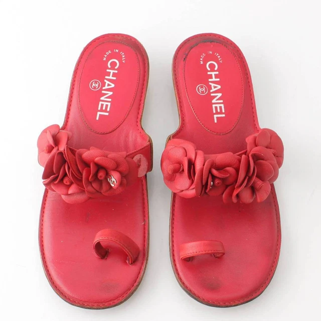 Coco chanel top red sandals