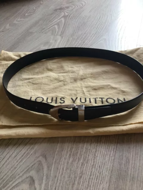 CINTURA BELT original Louis Vuitton taiga leather Nera/grigia unisex  vintage EUR 230,00 - PicClick FR