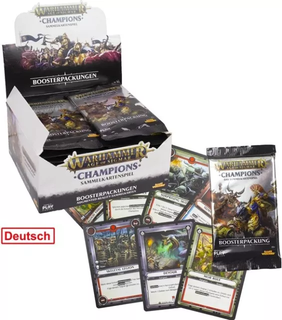 Warhammer Age Of Sigmar Champions Sammelkartenspiel Display 24 Booster Deutsch