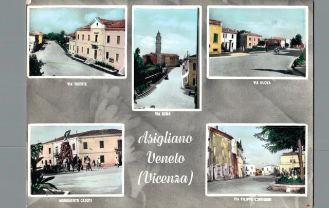 Vicenza Asigliano Veneto saluti da vedutine F. Grande  spedita