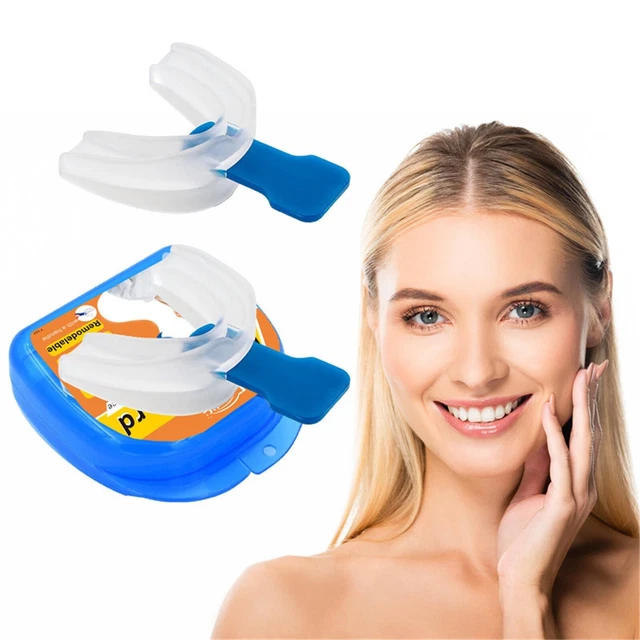 Protector bucal para rechinar dientes nuevo protector nocturno mejorado para apretar los dientes