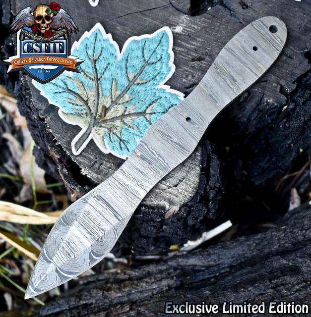 CSFIF Custom Twist Damascus Blank Blade Wootz Survival Best Selling