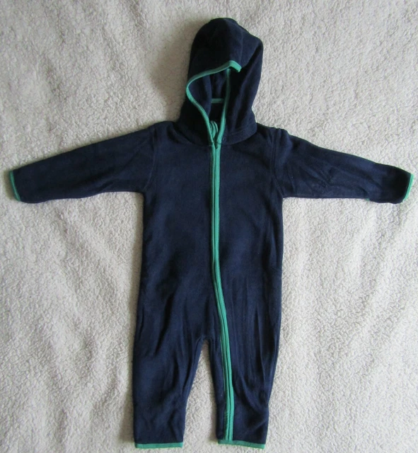 LILY & DAN Baby Fleece All-In-One Blue Age 3-6 Months Brand New  