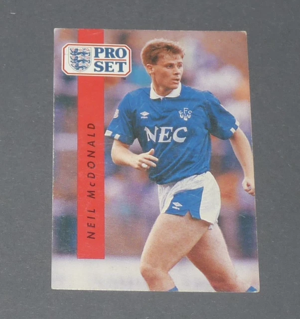 McDONALD EVERTON TOFFEES BLUES FOOTBALL CARD PRO SET 1st DIVISION 1990-1991