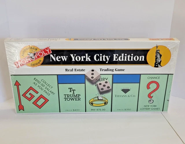 VINTAGE MONOPOLY NEW York City Edition NYC 1996 Board Game Hasbro New