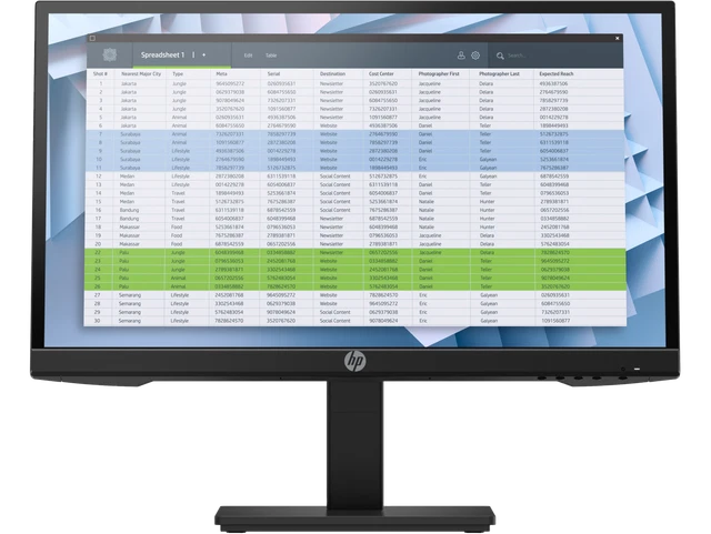HP P22h G4 54,6 cm (21,5"") 1920x1080 Pixel Full HD IPS 7UZ36AA#ABU 21,5"" FH