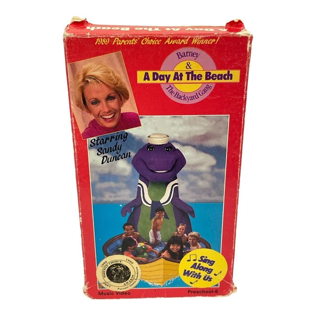Vintage barney a day at the beach vhs sandy duncan original sing a long