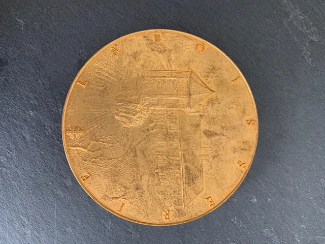 Médaille Bronze Général De Gaulle - Coeffin, 81mm, 240g, République Française