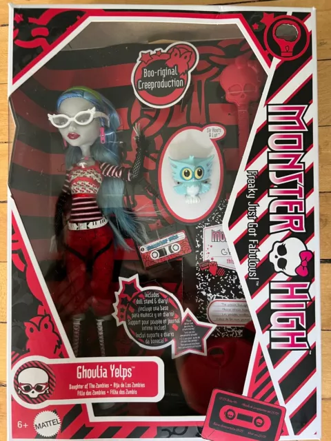 2024 Monster High Ghoulia Yelps Boo-riginal Creeproduction Fashion Doll NEW FAST