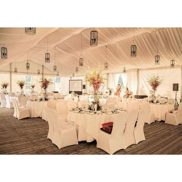 16 white banquets chair covers