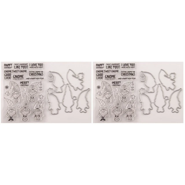 4 Pcs Christmas Die Set Snowflake Stamp Craft Art Card Making