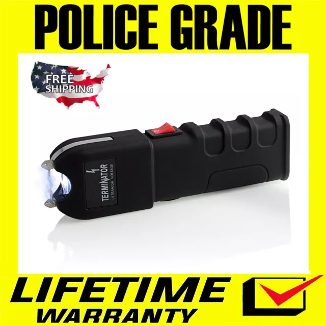 Police Stun Gun SGT928-785BV Maximum Power Rechargeable With Bright Flashlight