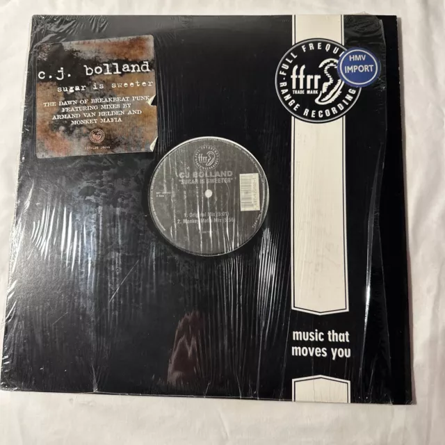 CJ Bolland Sugar Is Sweeter Vinyl 12" Single 1996 Record FFRR Armand Van Helden