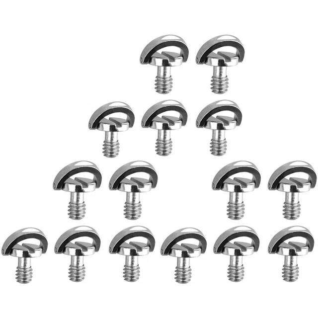 15 Pack 1/4Inch  Release Plate Mounting Screw D- D Shaft QR Screw Adapter4786