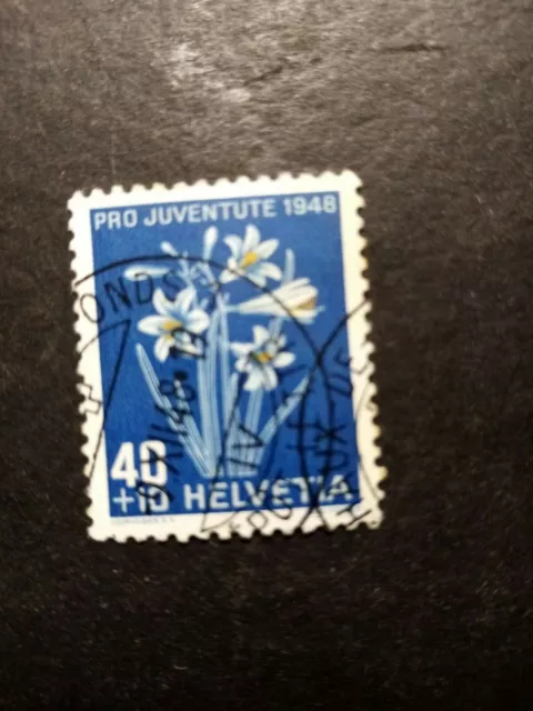 Schweiz, 1948, Briefmarke 470, Blumen, Paradisie, Flowers, Entwertet