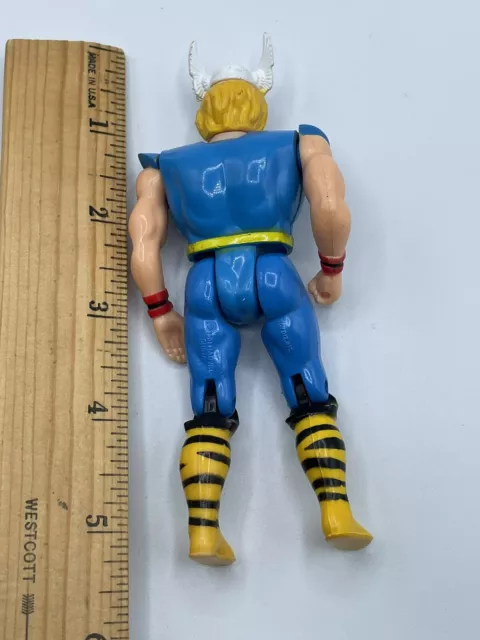 Figura de acción vintage 1991 Toy Biz Marvel Super Heroes Thor 5" sin accesorios 2