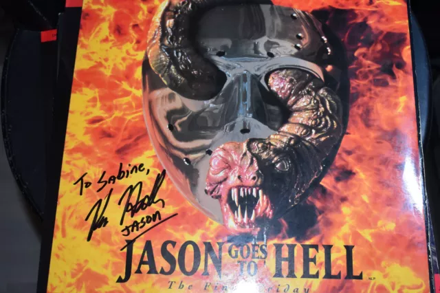 Laserdisc Jason goes to hell mit Autogramm Jason Kane Hodder  FSK18