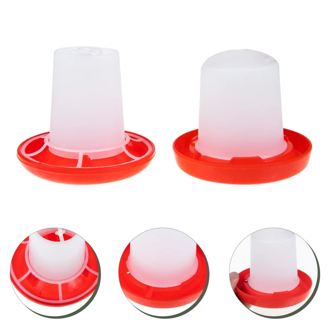 Parrot Drinking Bowl Poultry Waterer Envases Plasticos Para Comida Feeder