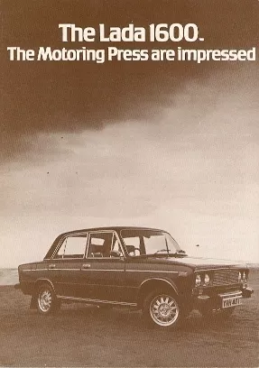 Lada 1600 Saloon Press Reviews 1979 UK Market Foldout Sales Brochure