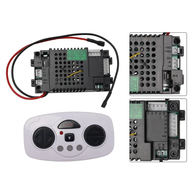 Kinderen Elektrische Voertuig Afstandsbediening, 6V Kids Elektrische Voertuig Controle Doos Vervanging Ontvanger, CLB084-1C 6V, CLB0844D 4F 12V ( CLB084-1C 6V volledige set