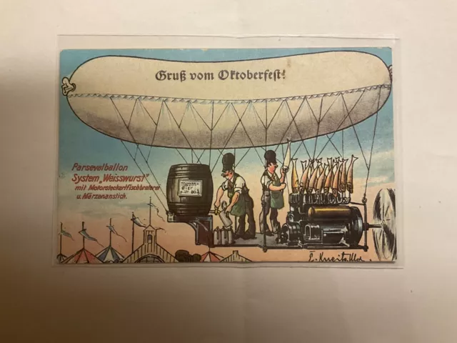 Ansichtskarte, Litho , Gruß vom Oktoberfest , München