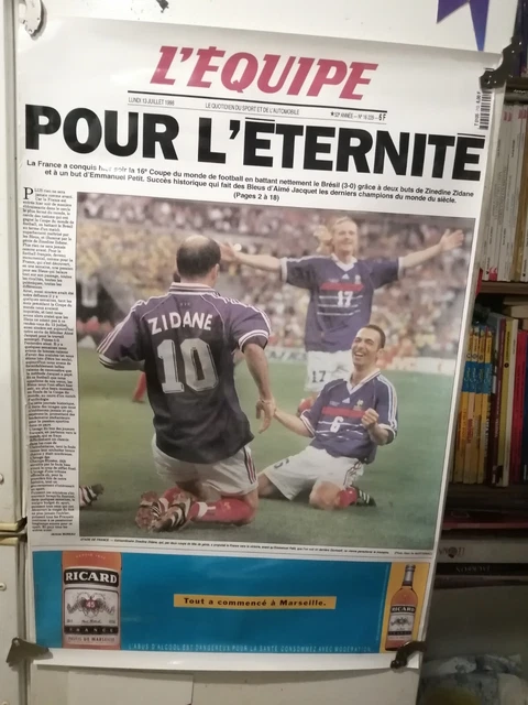 Affiche Vintage Rare De L'équipe Olympique Grecque De Football - Début Des Années 90, Format 50x40 Cm, état Excellent