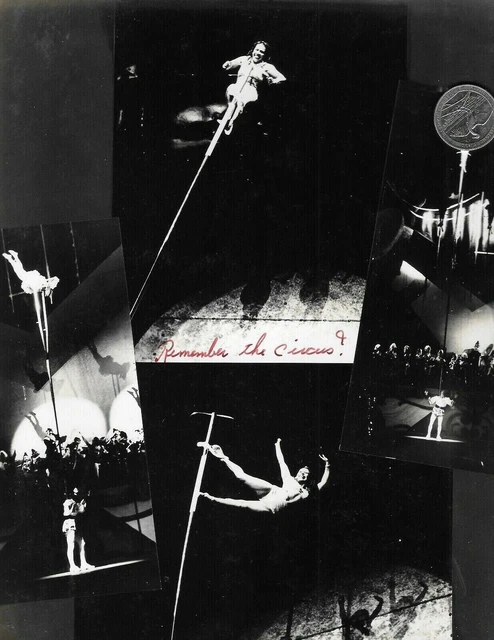 Vintage Acrobat Photo Inscribed "Remember The Circus!" (#Bc32)