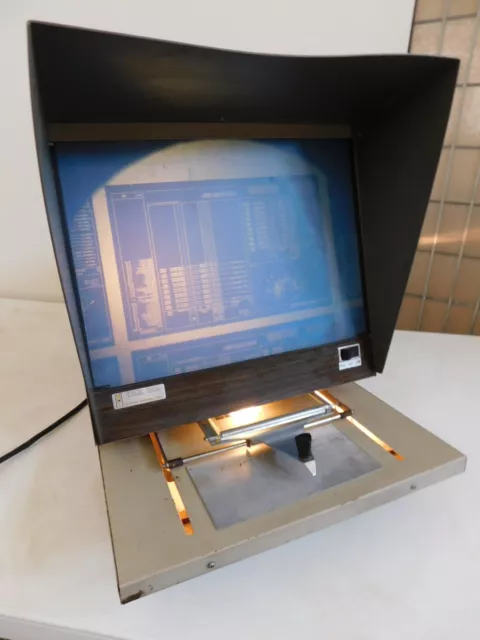 Vintage Industrial Mid Century Microfiche Viewer Elmo Projector 1200 Micro Desgn