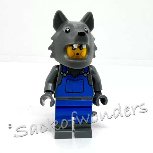Authentic Lego Minifigure Big Bad Wolf, Three Little Pigs, Double Sided Face