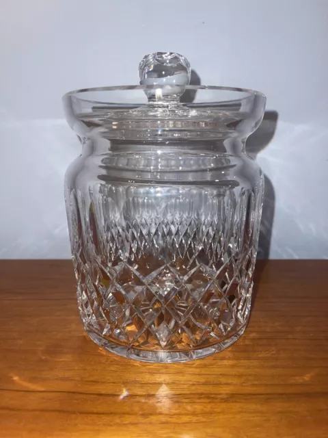 Stunning Waterford Crystal Colleen Biscuit Barrel Jar & Lid